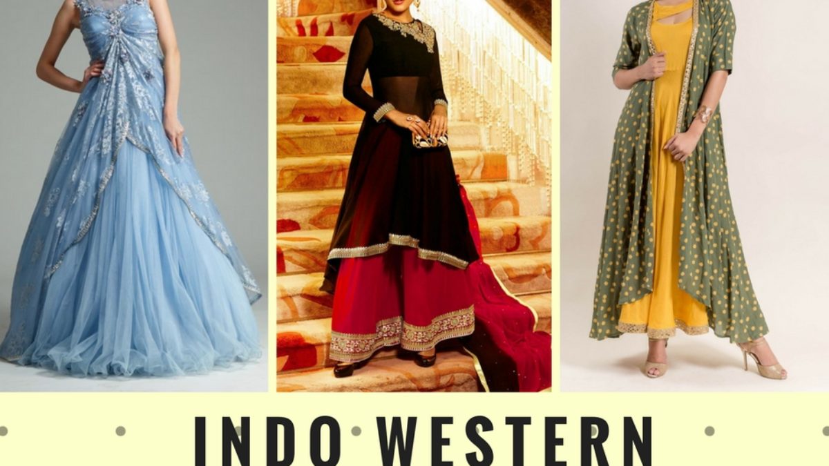 simple indo western dress