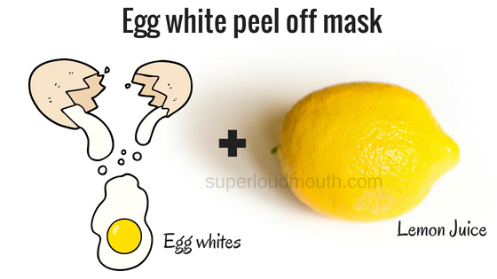 homemade diy peel off masks for acne, blackheads, skin whitening
