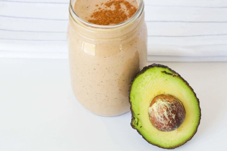 avocado and chia seeds keto smoothie