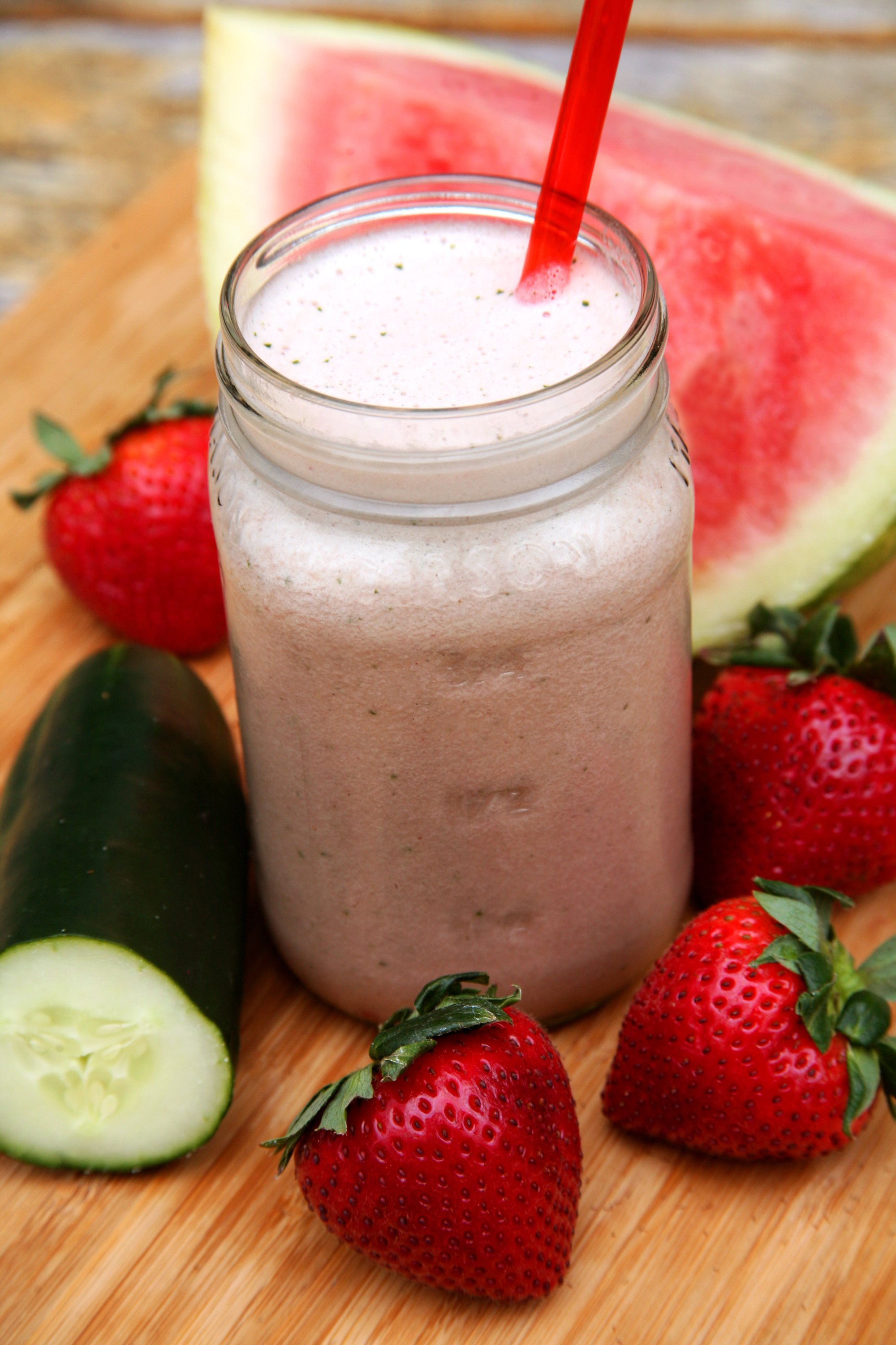 Strawberry and Watermelon keto smoothie