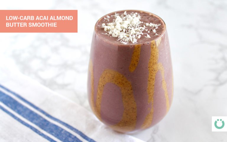 acai almond butter keto smoothie