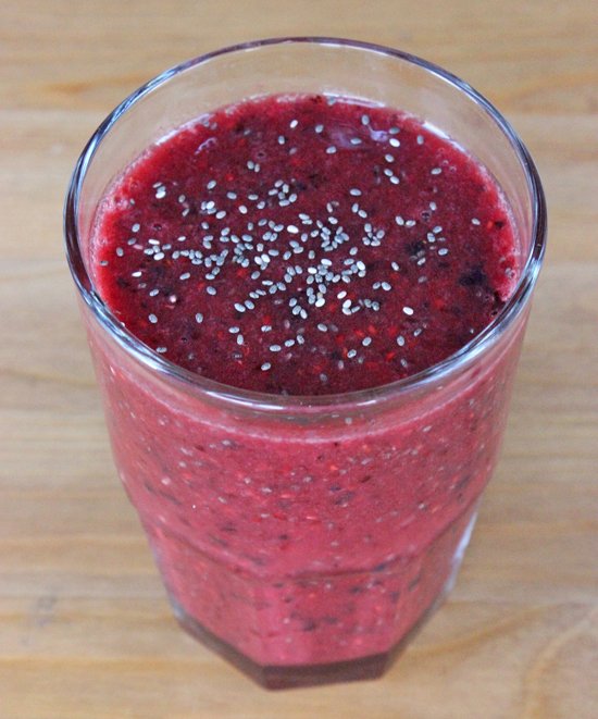 antioxidant chia berry keto smoothie