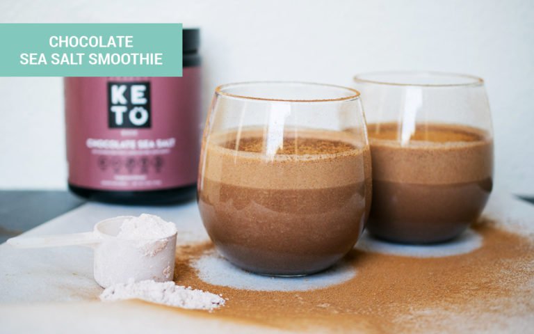 chocolate sea salt keto smoothie