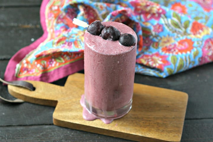 coconut cherry vanila smoothie