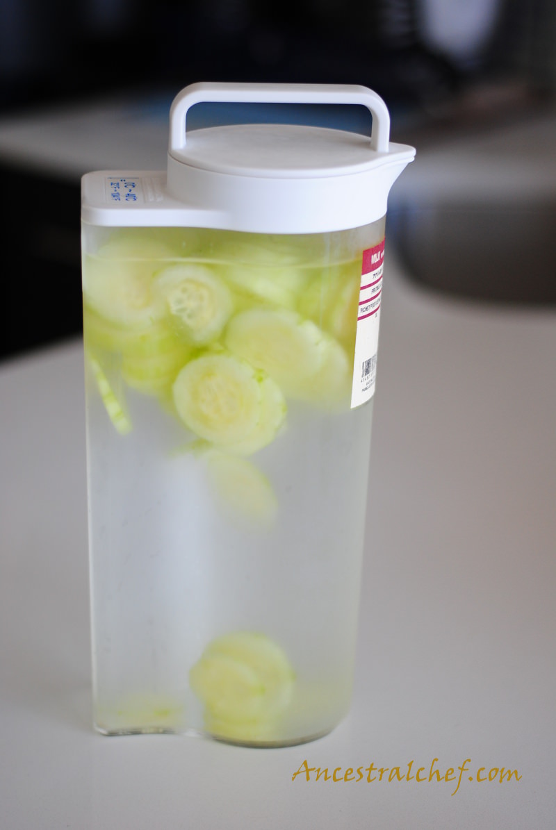 cucumber lime keto water