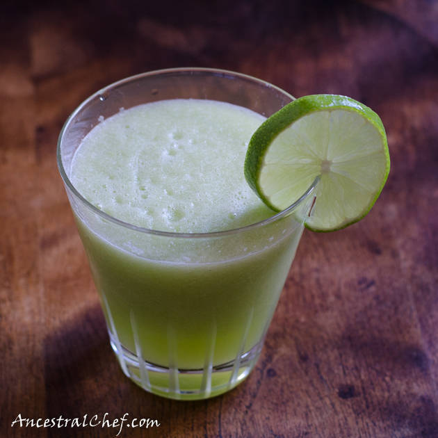 refreshing celery cucumber lime smoothie