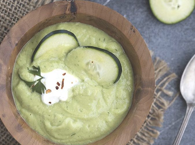 Avocado Cucumber Gazpacho 