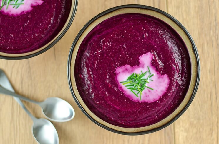 Detox Beet Soup with Coconut Milk