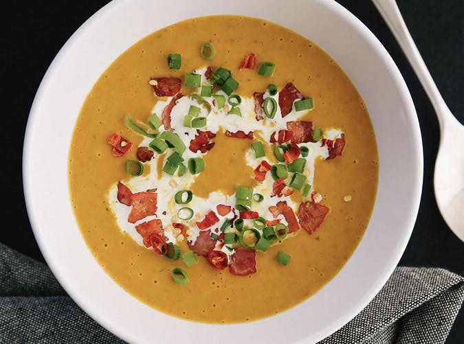 Keto Pumpkin soup with Cumin and Ginger