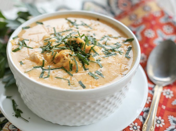 buffalo chicken keto soup