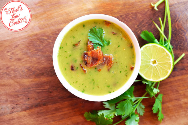 low carb bacon avocado soup