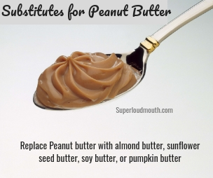 Substitutes for peanut butter