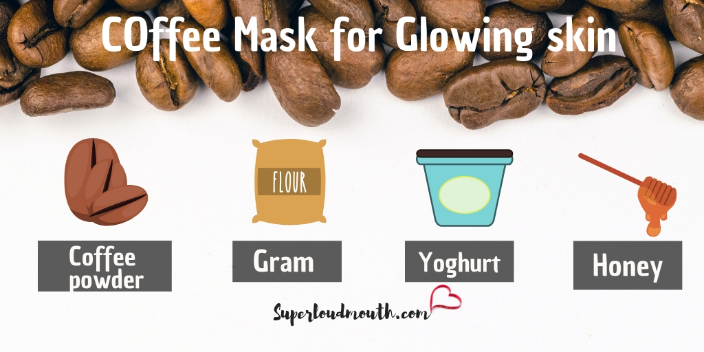 coffee face mask for glowing skin