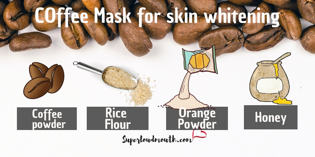 coffee face mask for skin whitening