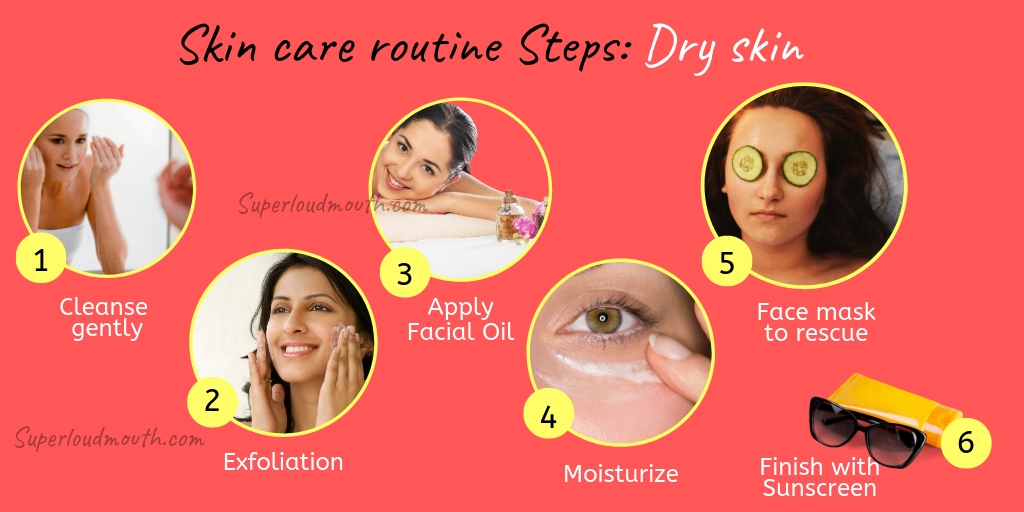 Skin care routine for dry skin