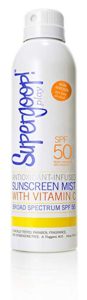 Supergoop antioxidant sunscreen mist