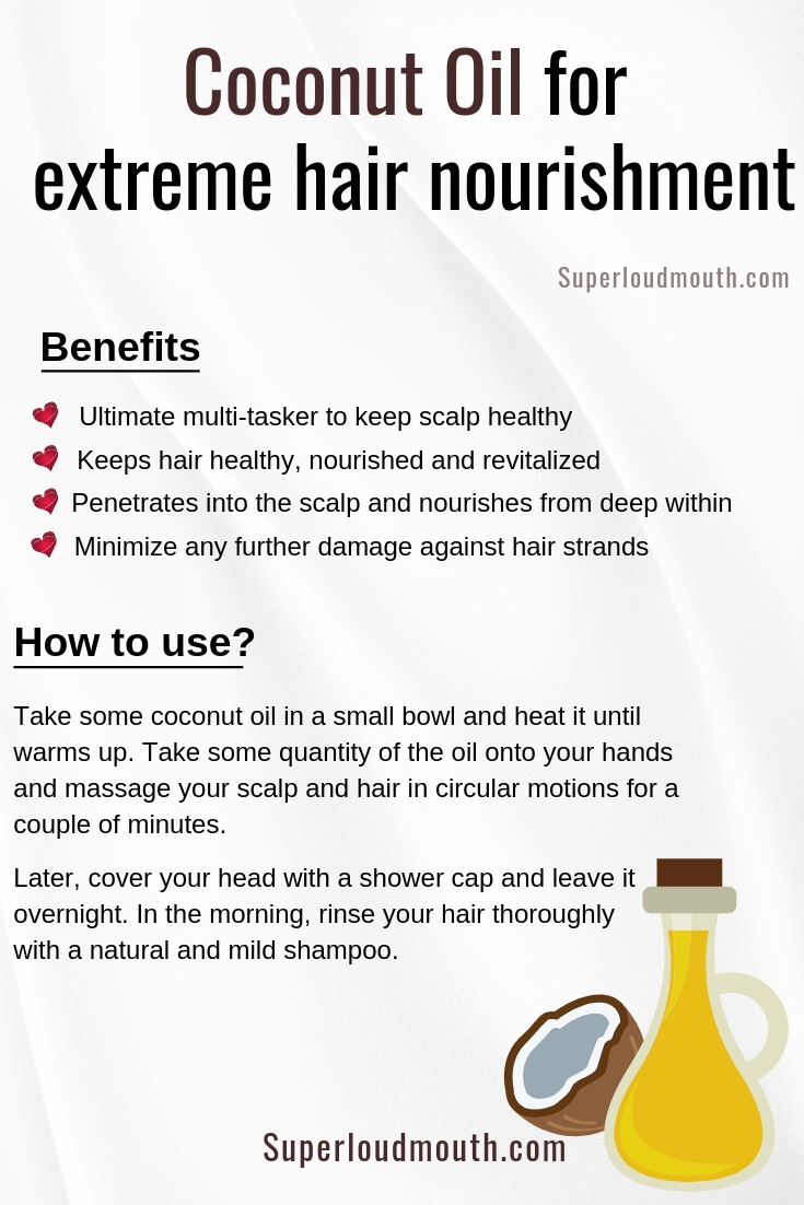 coconut oil for extreme hair nourishment