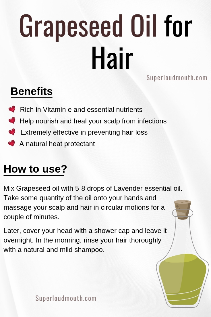 grapeseed oil for hair