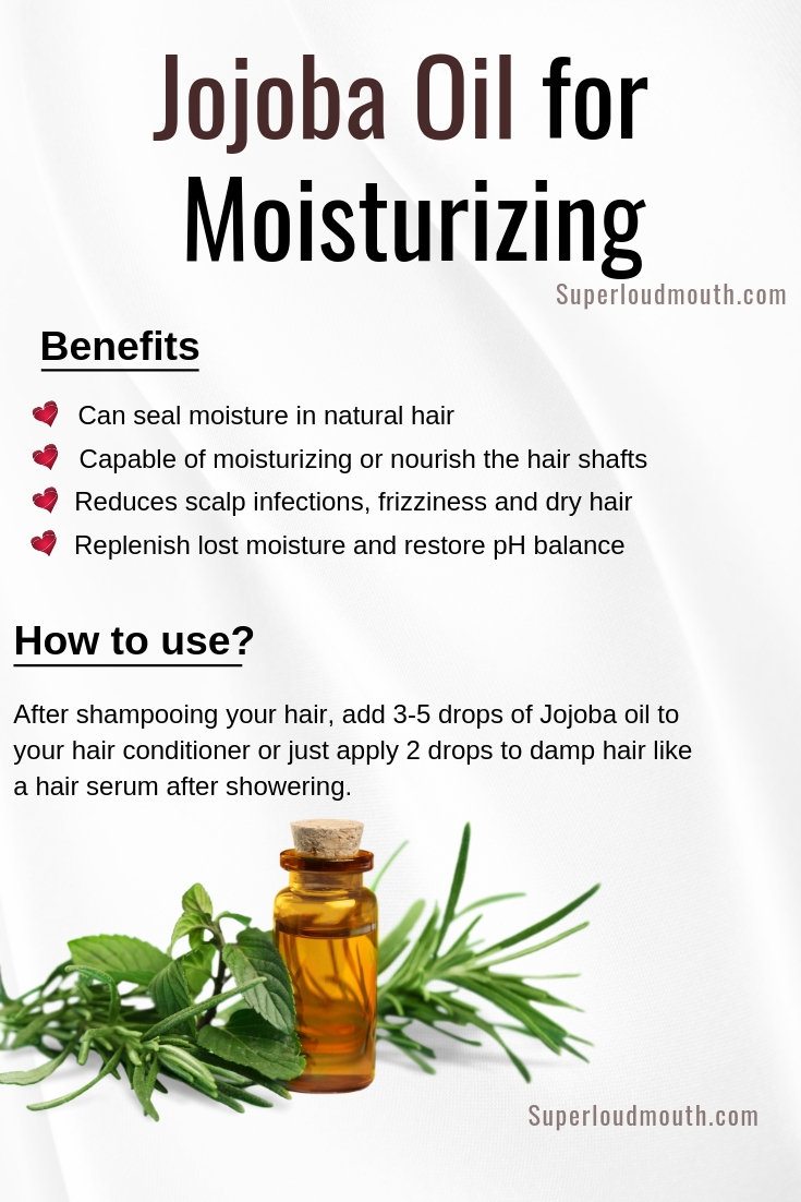 jojoba oil for moisturizing