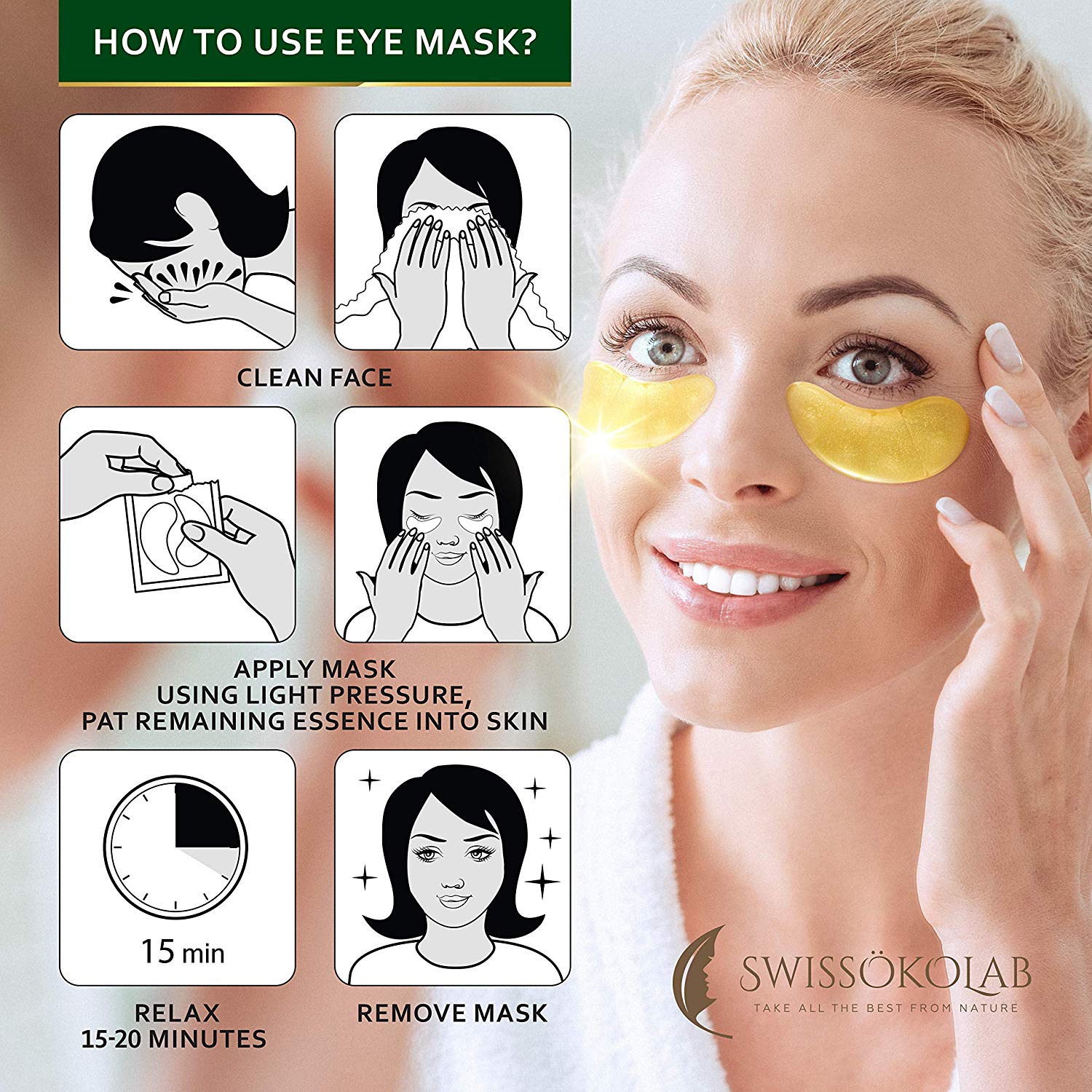 golden eye mask