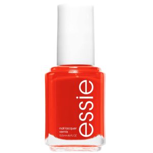 essie red nailpolish in russian roulette shade