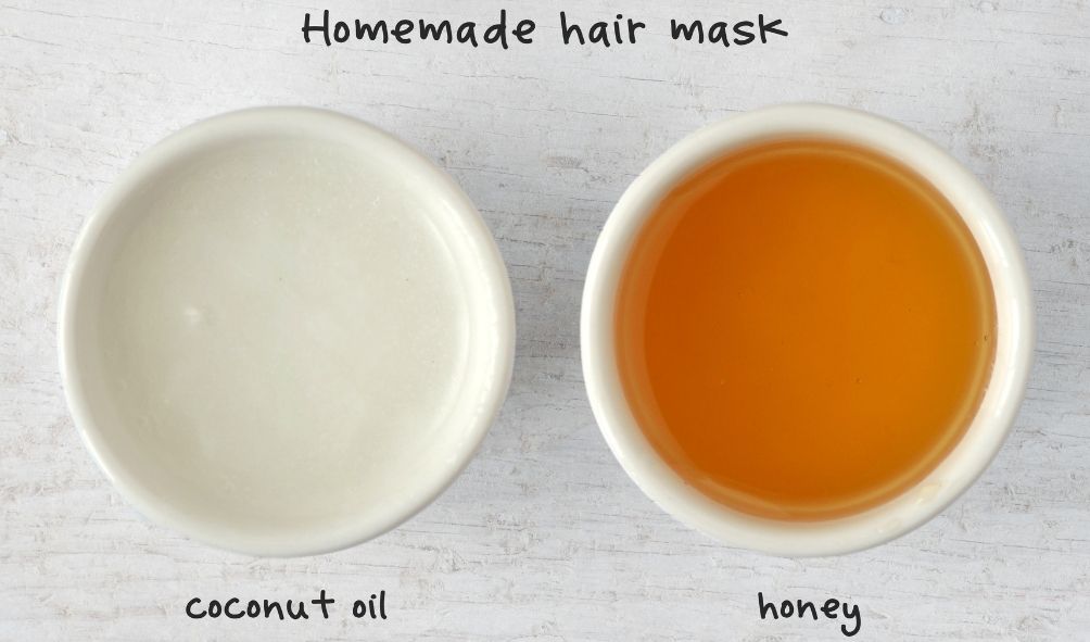 coconut oil and honey hair mask