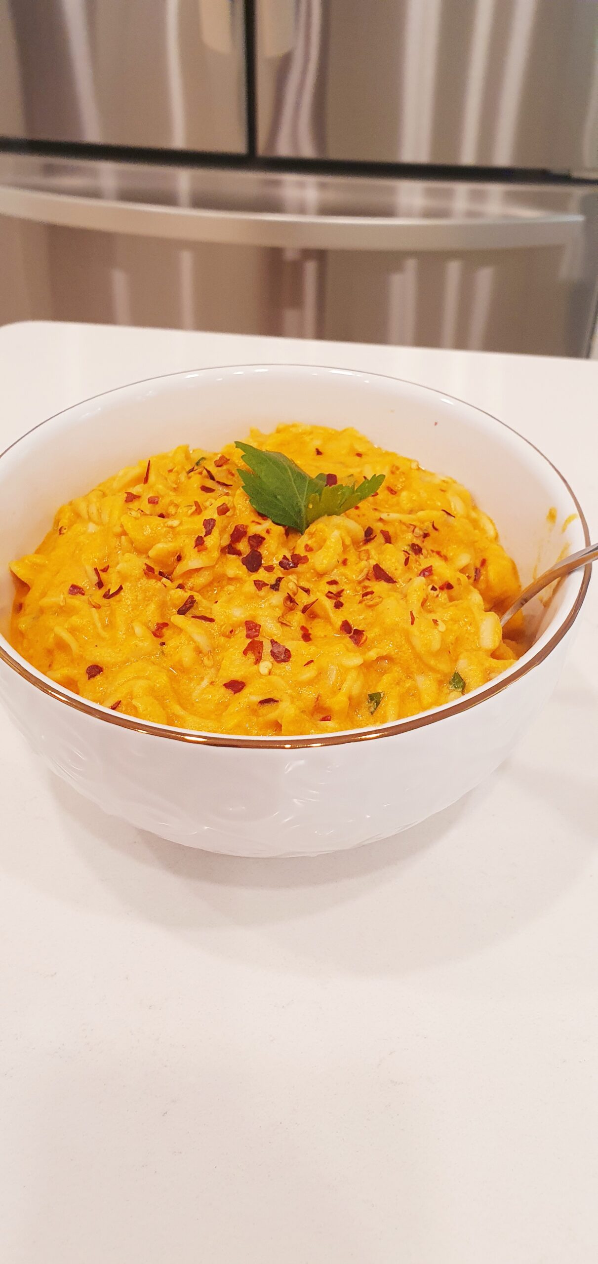 high protein creamy pasta