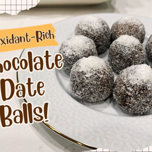 antioxidant rich dates chocolate balls recipe